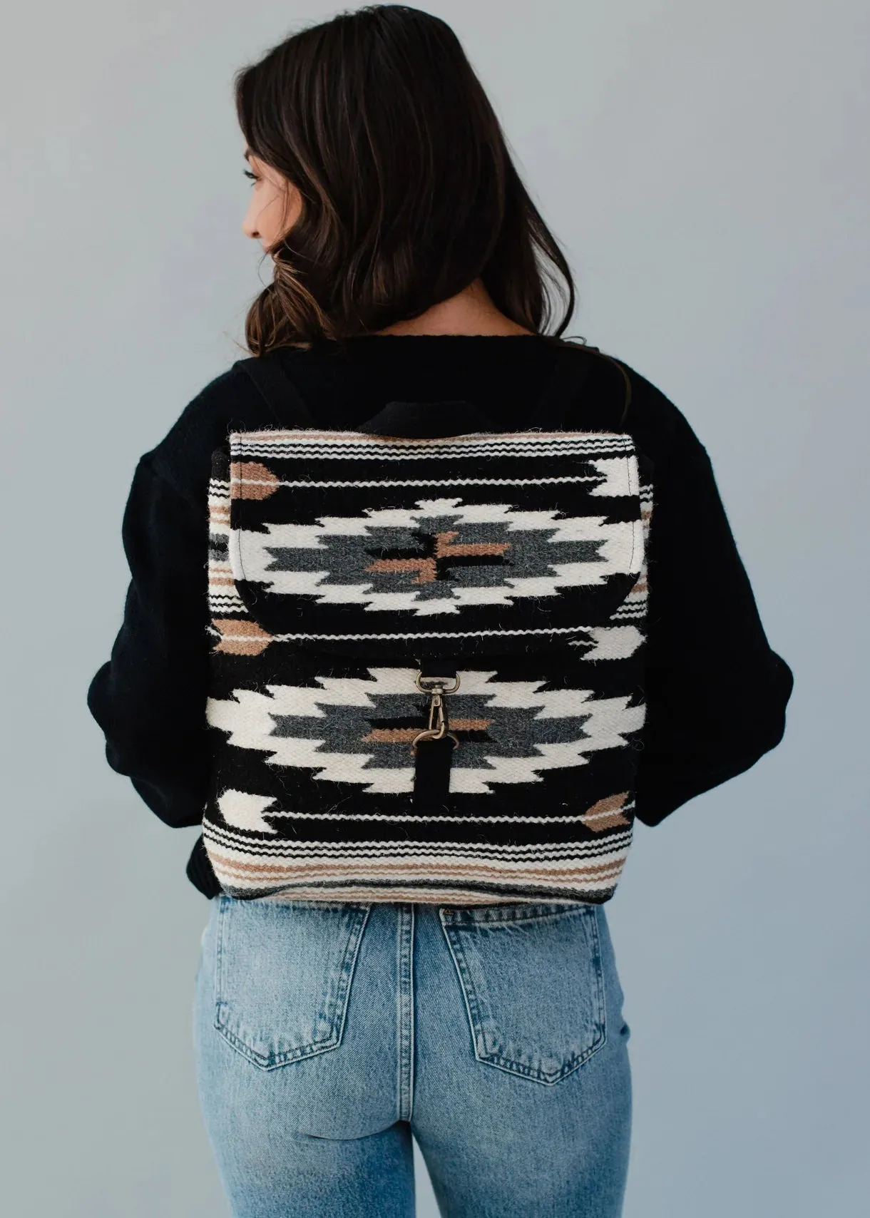 Woven Aztec Backpack