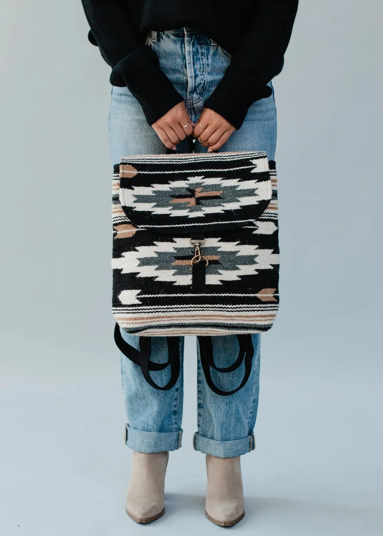 Woven Aztec Backpack