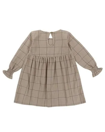 Woven Check Dress