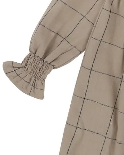 Woven Check Dress