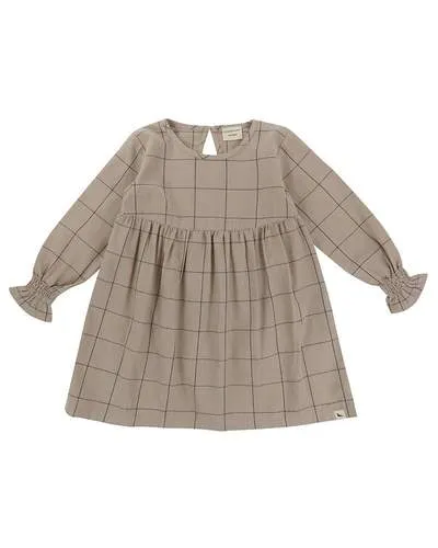 Woven Check Dress