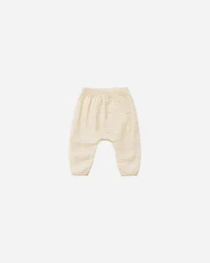 Woven pant-lemon stripe