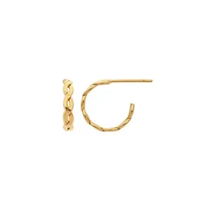 woven post hoop earrings