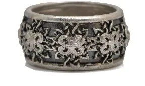 Woven Scrolls Band Ring