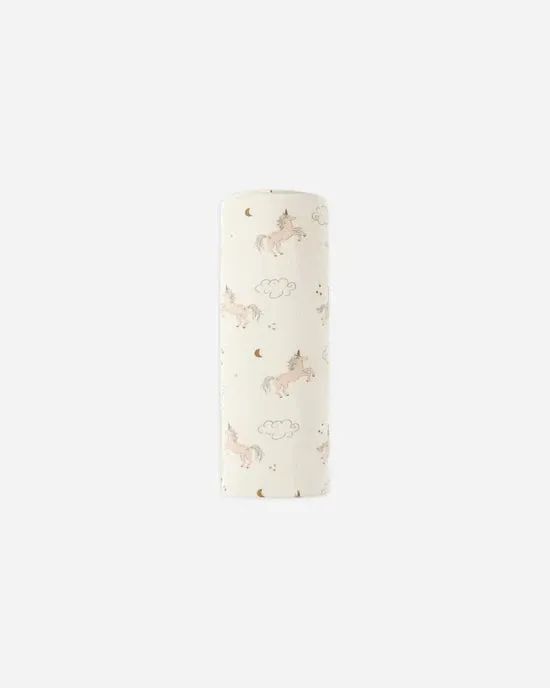 Woven swaddle || Unicorns