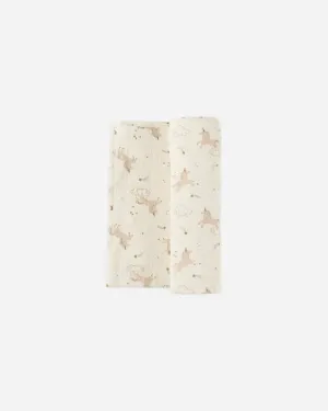 Woven swaddle || Unicorns