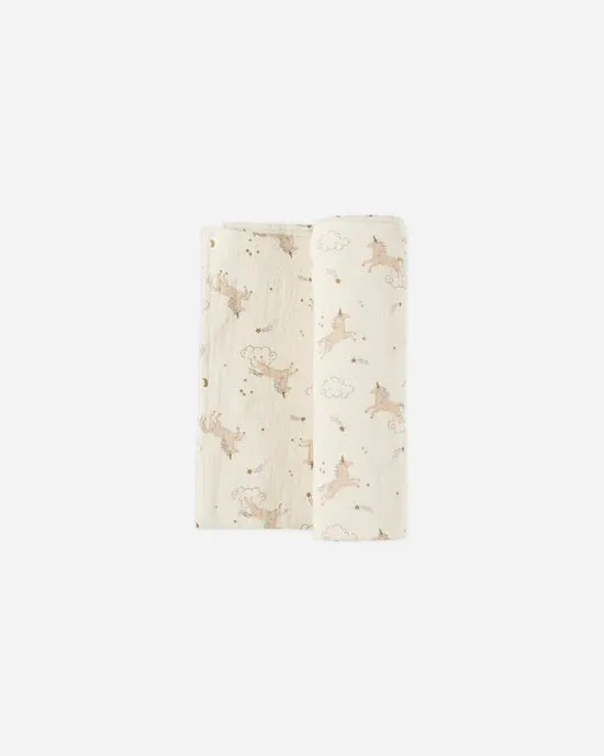 Woven swaddle || Unicorns