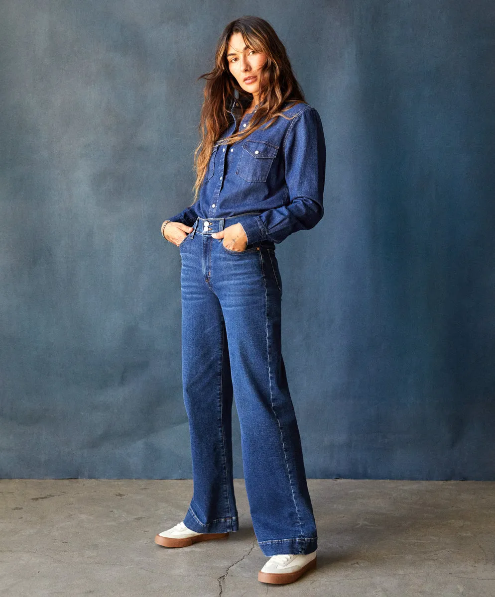 Wyatt Western Denim Shirt - FINAL SALE