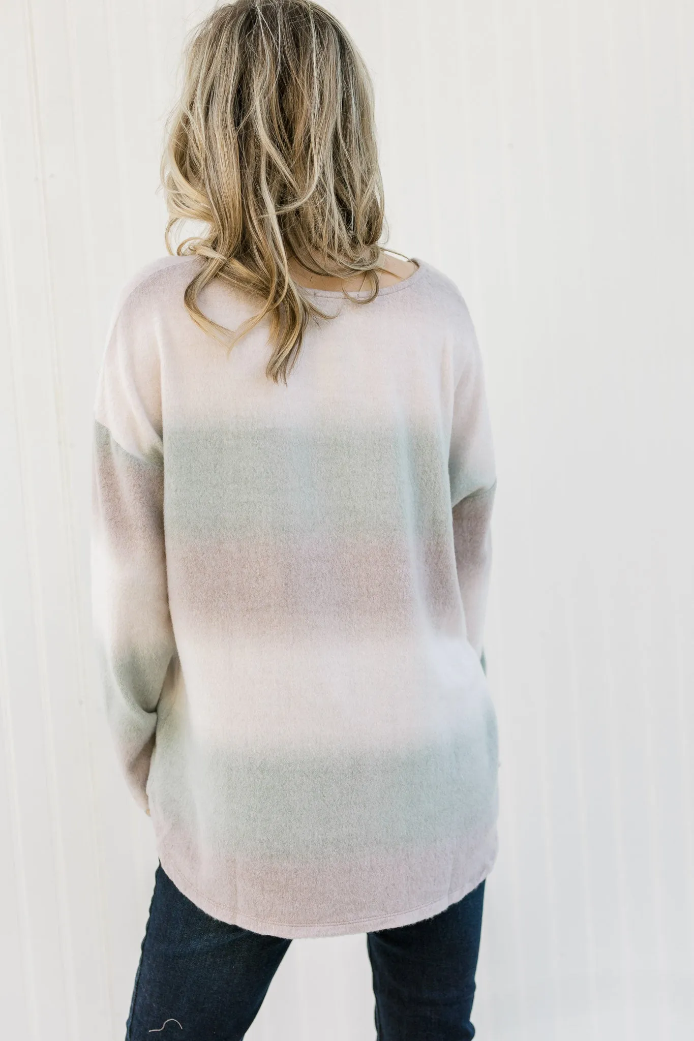 X Sage Ombre Sweater