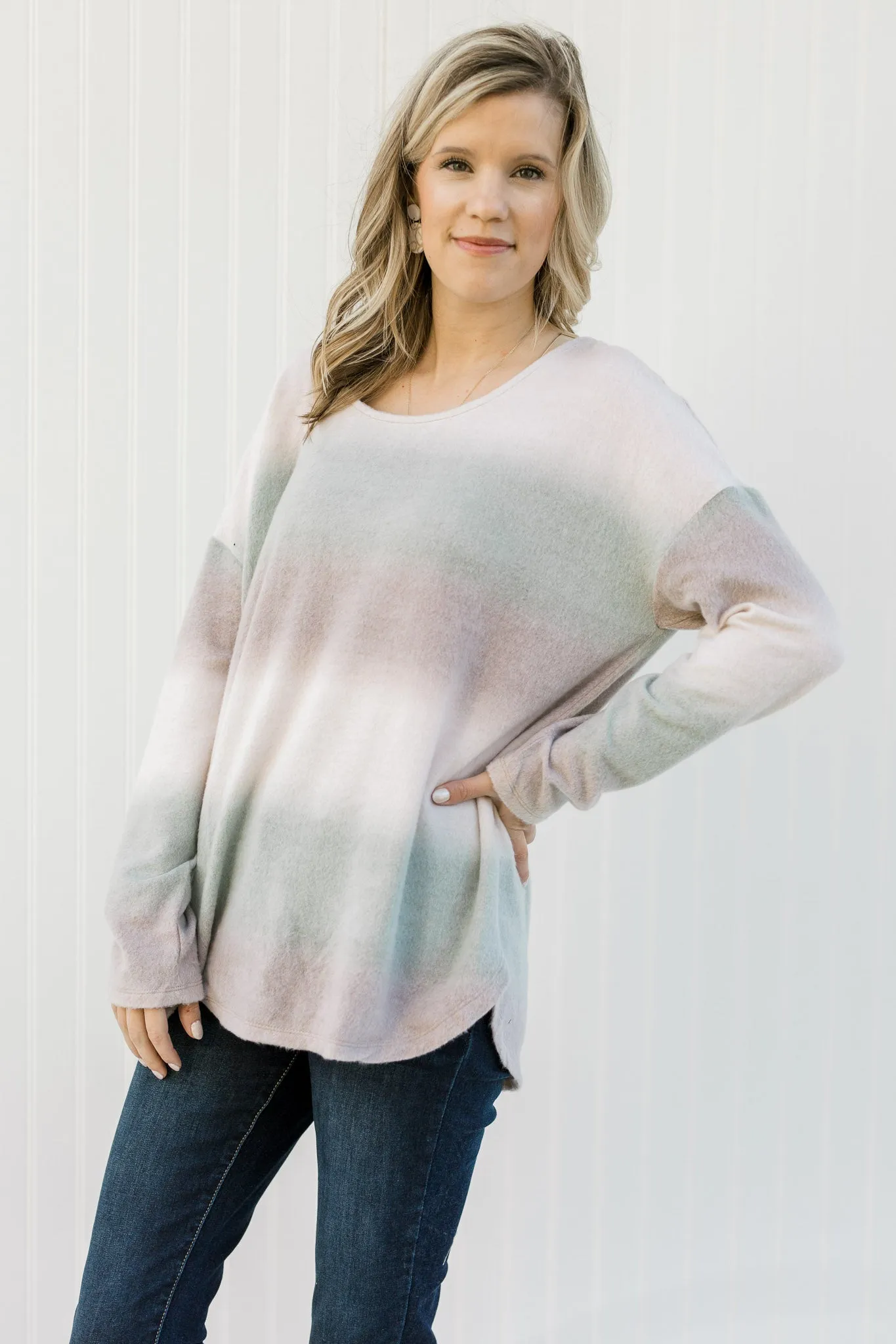 X Sage Ombre Sweater
