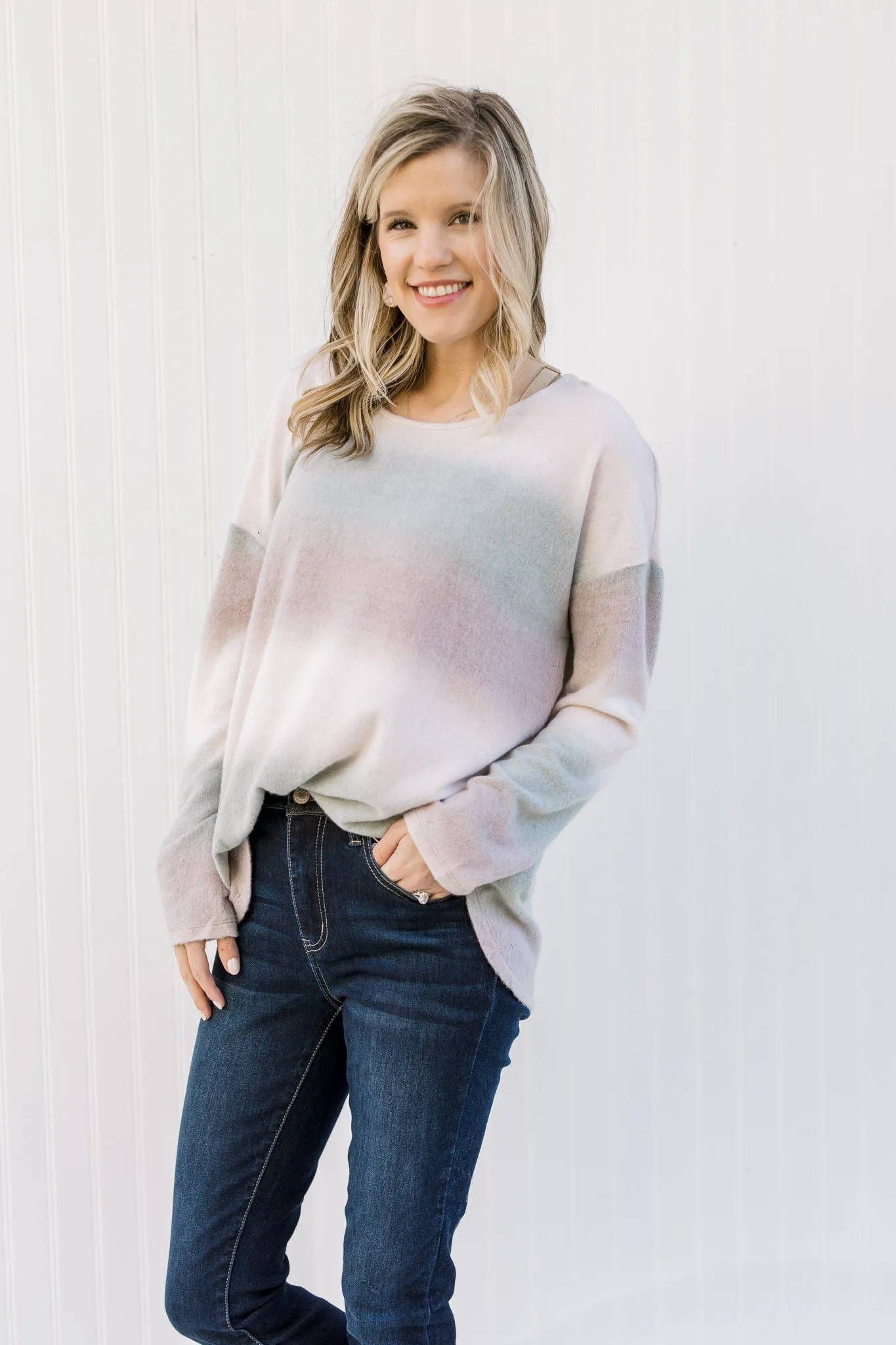 X Sage Ombre Sweater