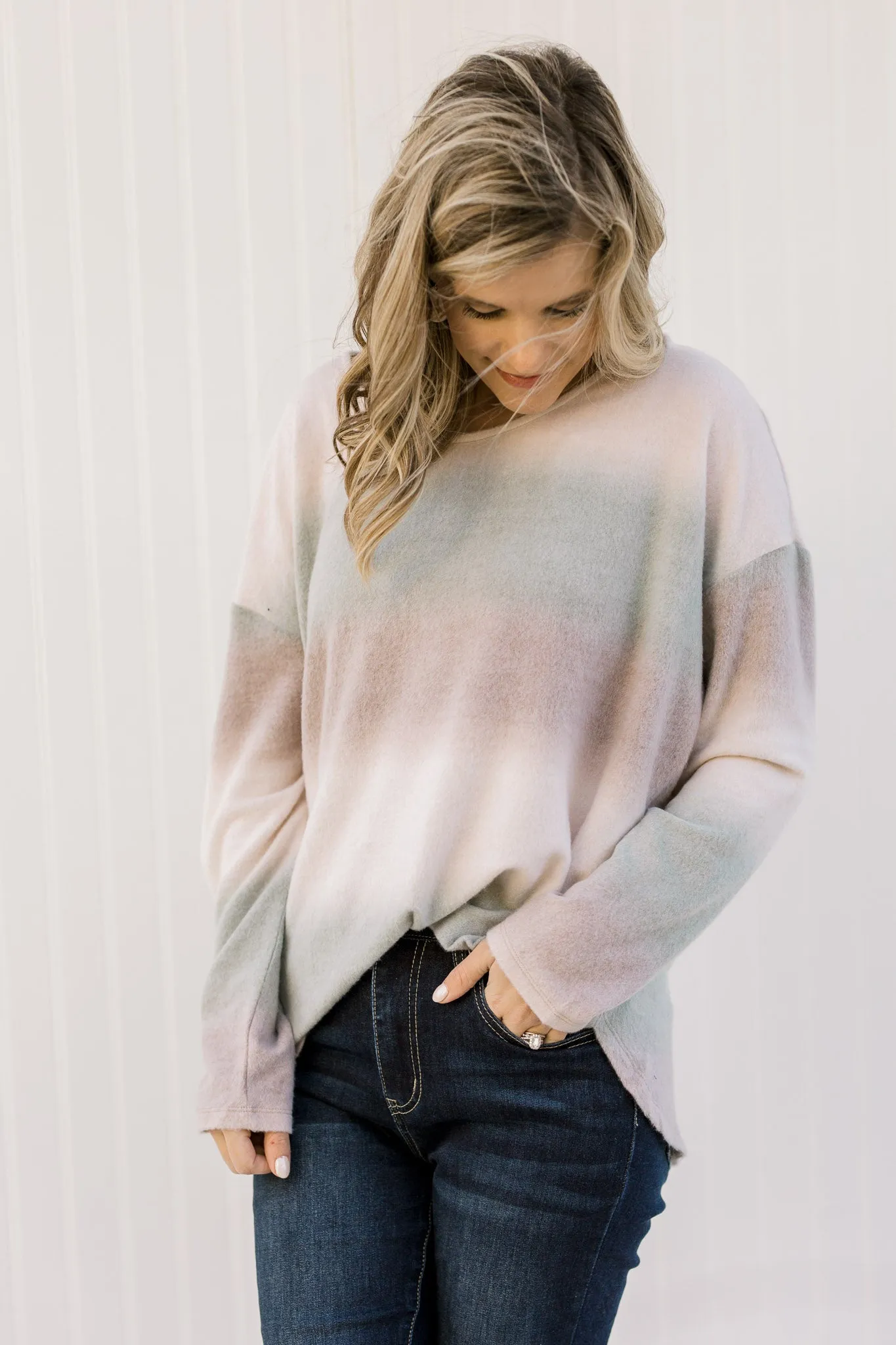 X Sage Ombre Sweater