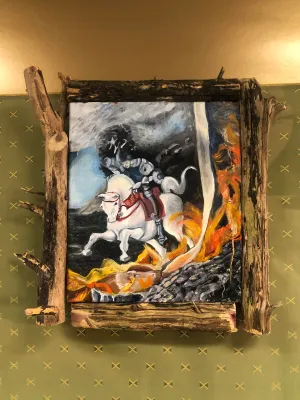 Z Behl, "Cozy in Hell (After Uccello)"