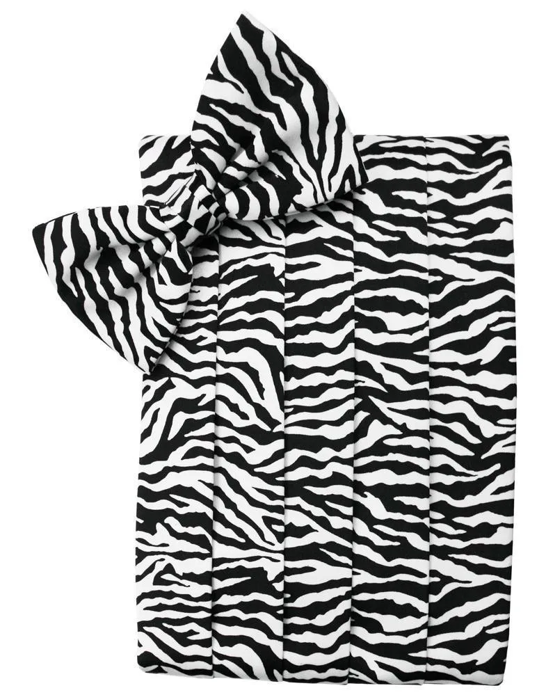 Zebra Cummerbund